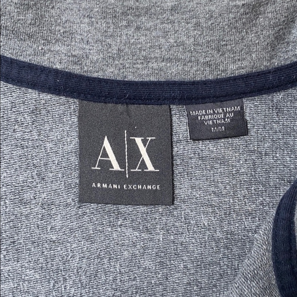 ARMANI EXCHANGE sweater color gray w/ logo size M - Picture 9 of 9
